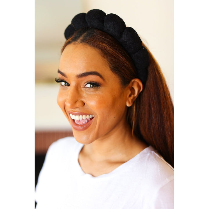 Black Terry Cloth Skincare Headband