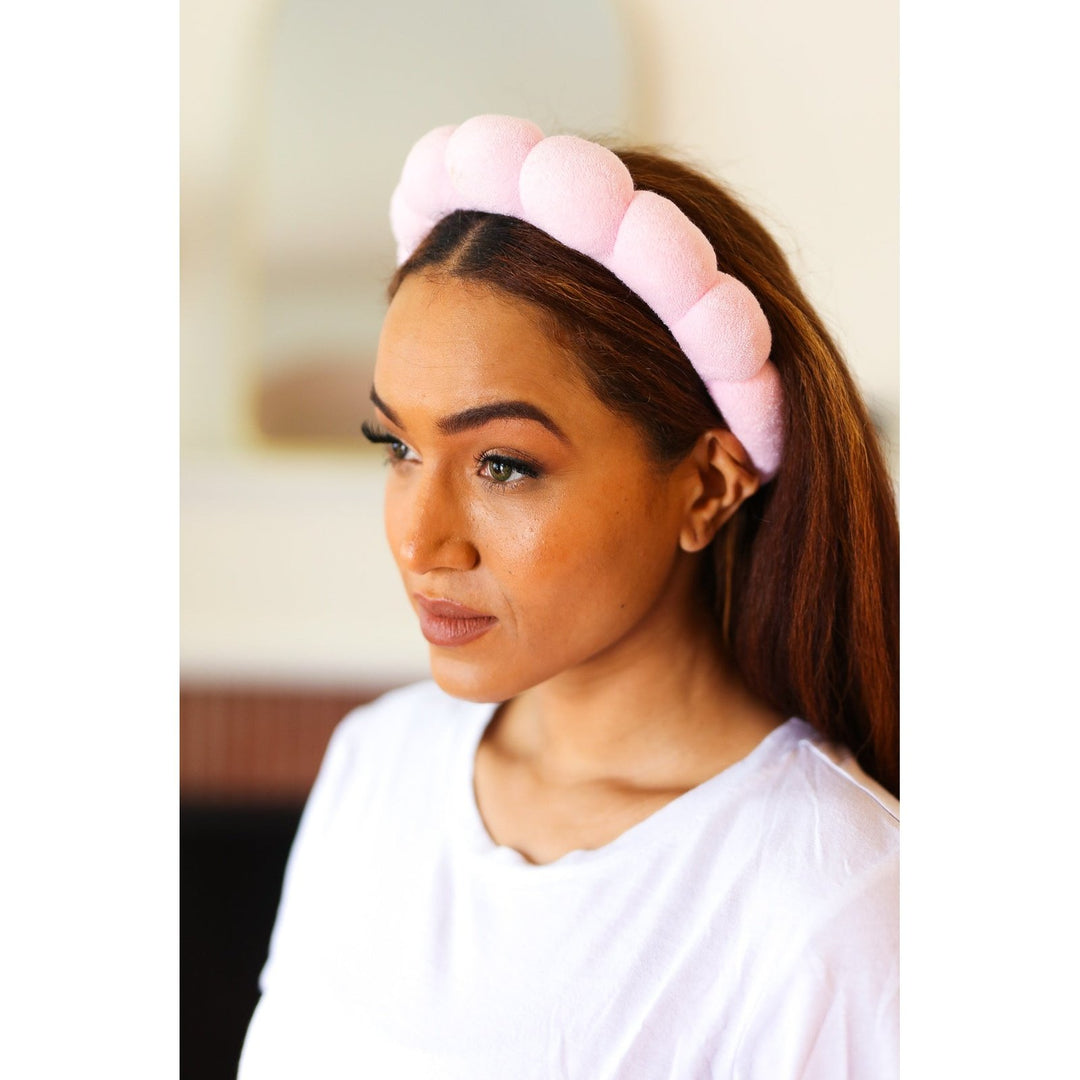 Ballerina Pink Terry Cloth Skincare Headband