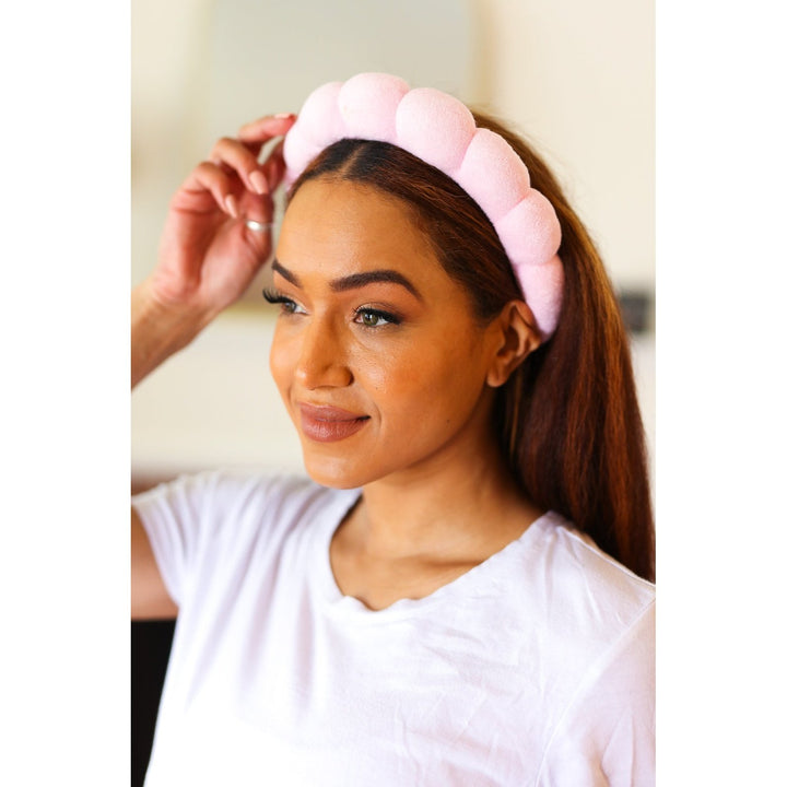 Ballerina Pink Terry Cloth Skincare Headband