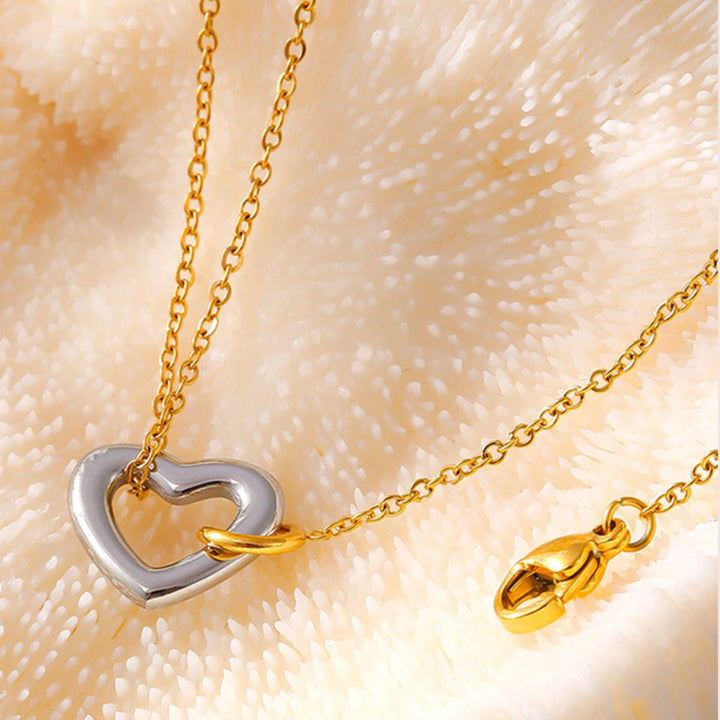 18K Gold - Plated Heart Bracelet - SharpDuds