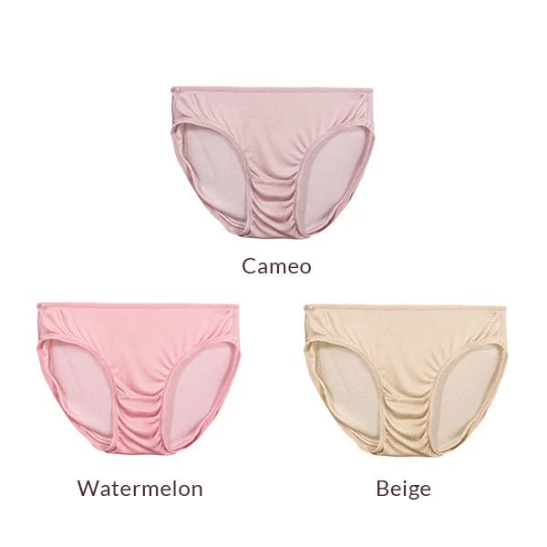 3pcs/lot 100% Natural silk Low-rise Panties - www.SharpDuds.com