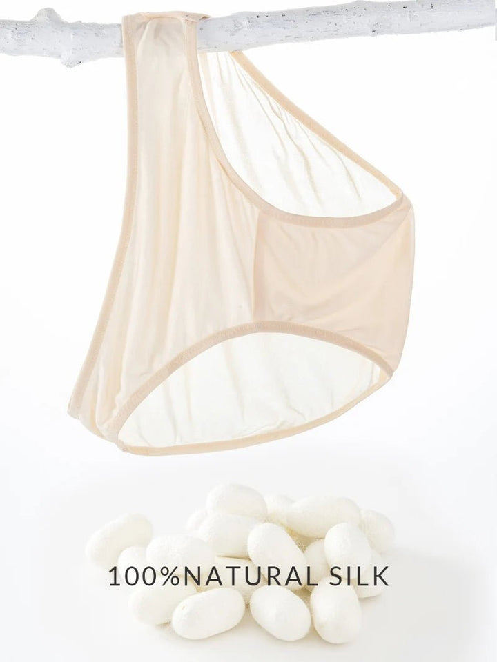 3pcs/lot 100% Natural silk Low-rise Panties - www.SharpDuds.com