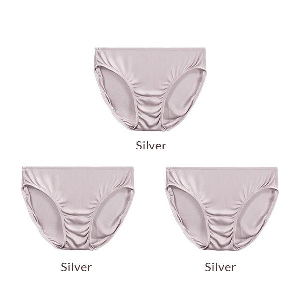 3pcs/lot 100% Natural silk Low-rise Panties - www.SharpDuds.com