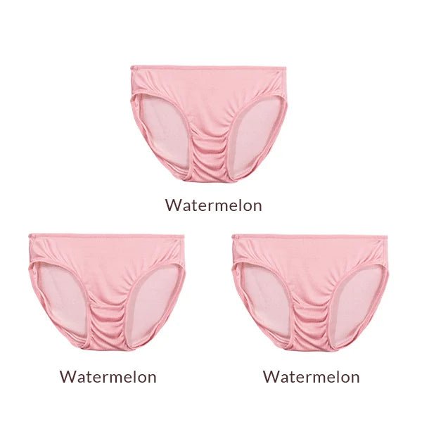 3pcs/lot 100% Natural silk Low-rise Panties - www.SharpDuds.com