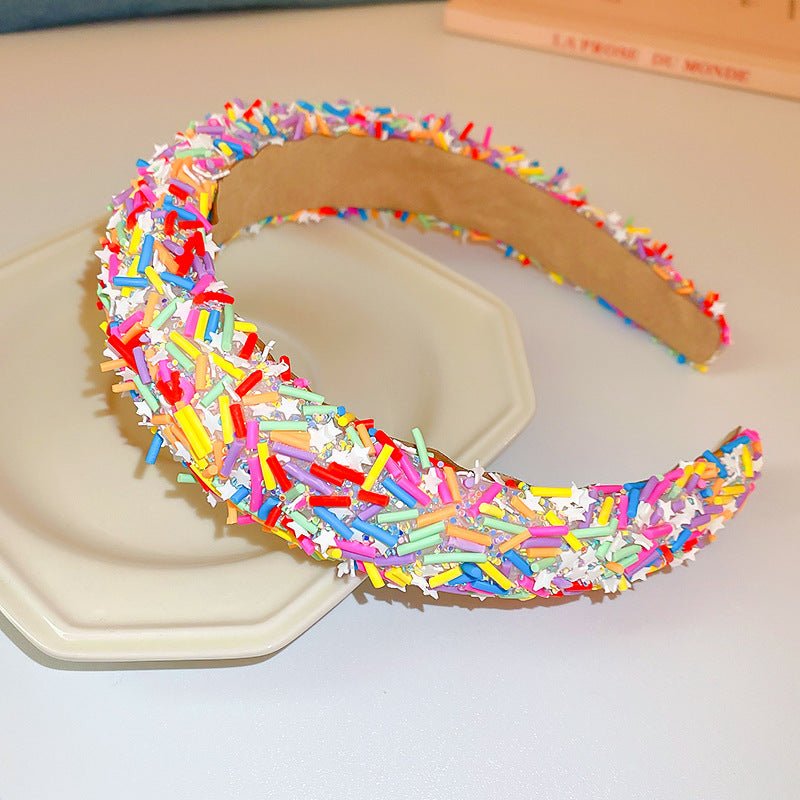 Acrylic Contrast Wide Headband - SharpDuds