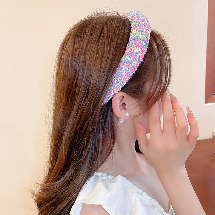 Acrylic Contrast Wide Headband - SharpDuds