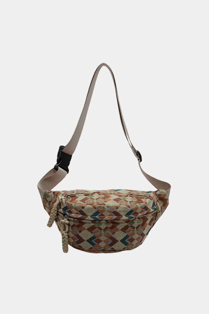 Adjustable Strap Canvas Sling Bag - SharpDuds