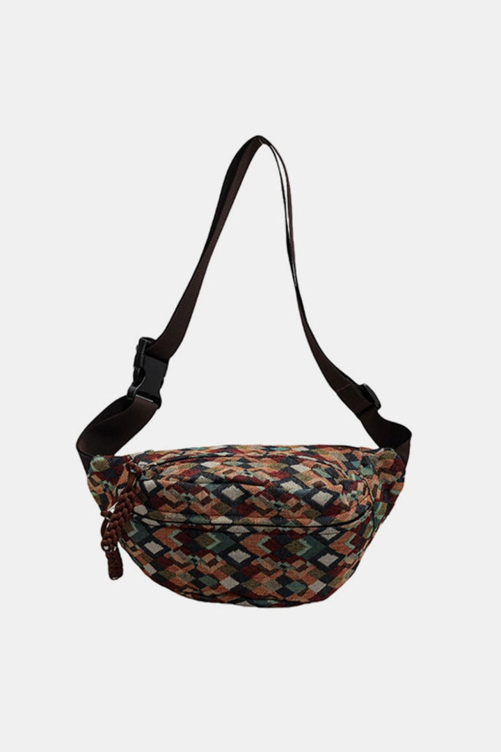 Adjustable Strap Canvas Sling Bag - SharpDuds