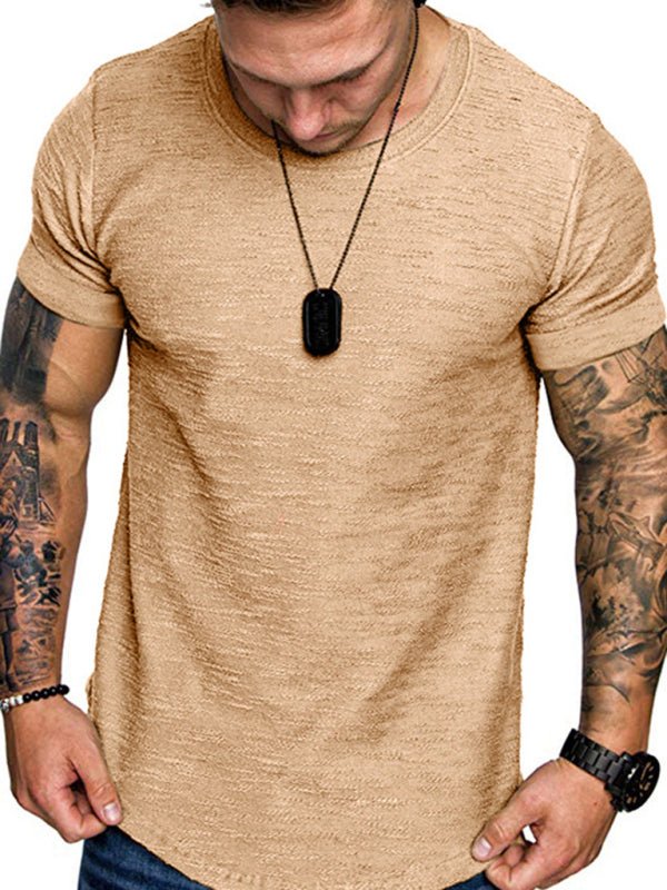 Basic Comfortable Round Neck Tee - SharpDuds