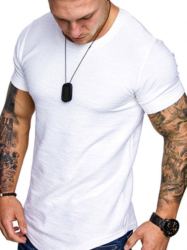 Basic Comfortable Round Neck Tee - SharpDuds