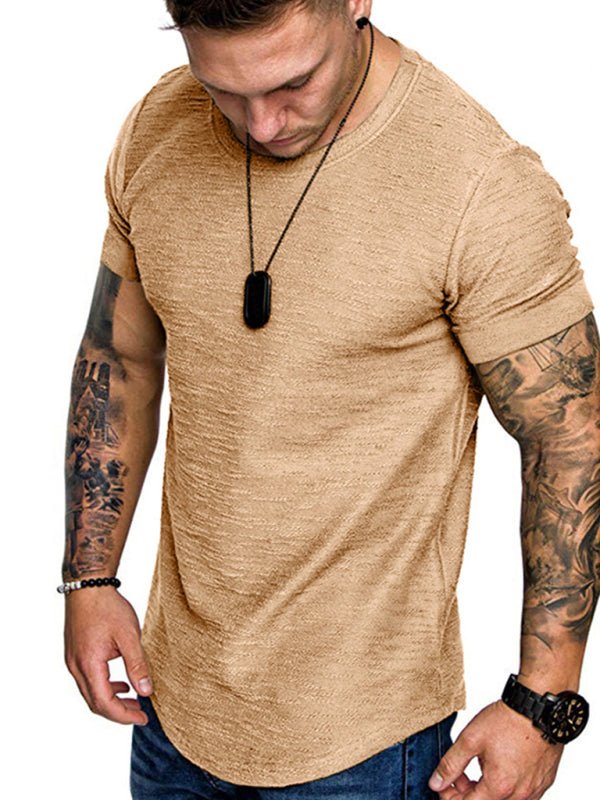 Basic Comfortable Round Neck Tee - SharpDuds