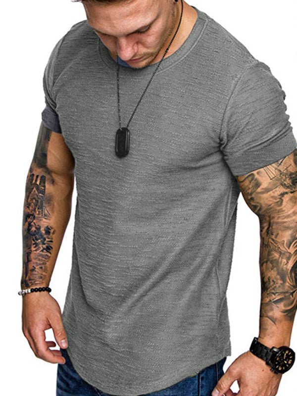 Basic Comfortable Round Neck Tee - SharpDuds