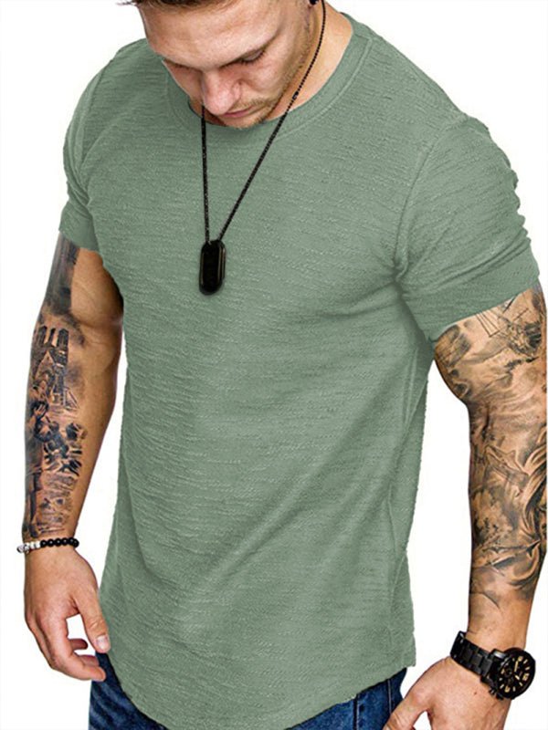 Basic Comfortable Round Neck Tee - SharpDuds