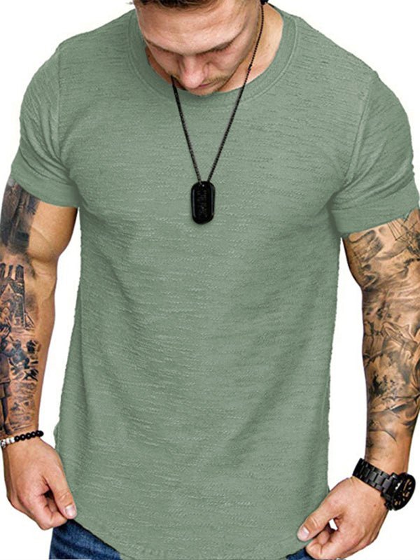 Basic Comfortable Round Neck Tee - SharpDuds