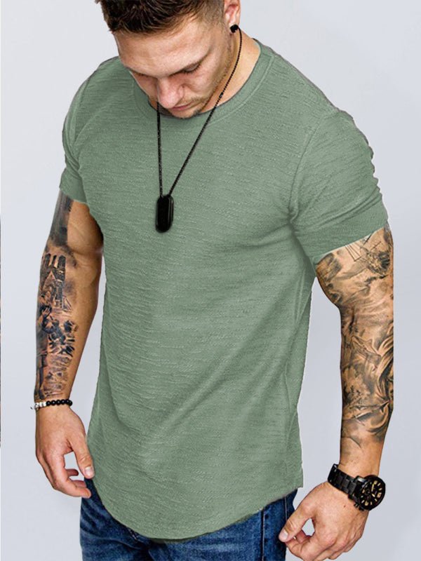 Basic Comfortable Round Neck Tee - SharpDuds