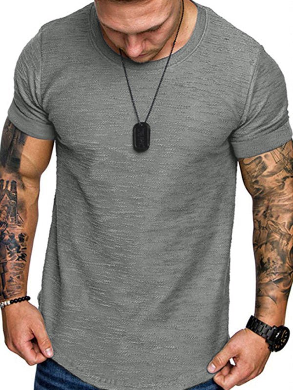 Basic Comfortable Round Neck Tee - SharpDuds