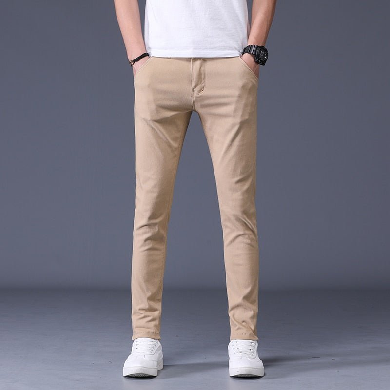 Business Fashion Flex Fit Khaki Pants - SharpDuds.com