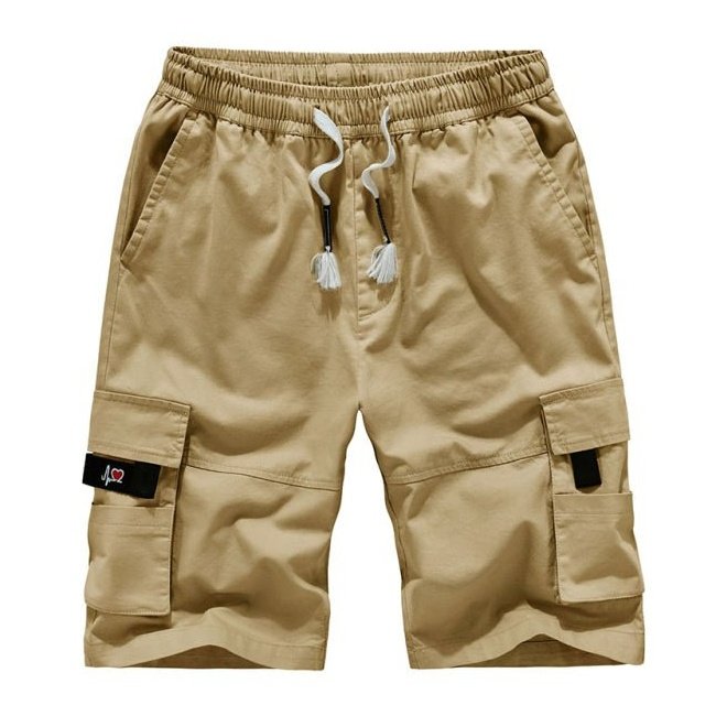 Camo Design Cotton Cargo Shorts - SharpDuds.com