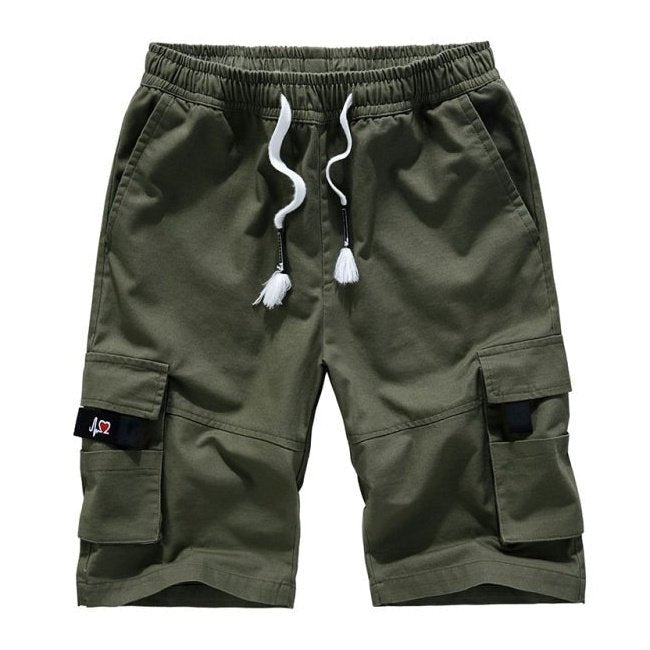 Camo Design Cotton Cargo Shorts - SharpDuds.com