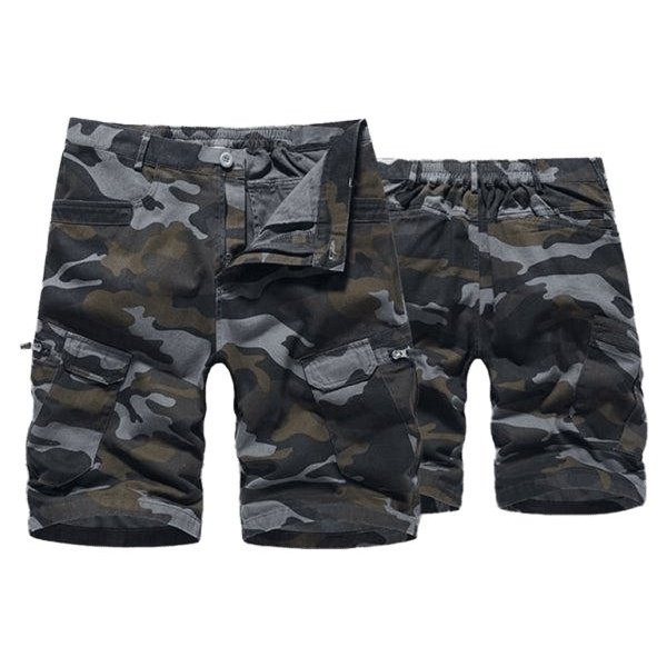 Camouflage Printed Cargo Shorts - SharpDuds.com