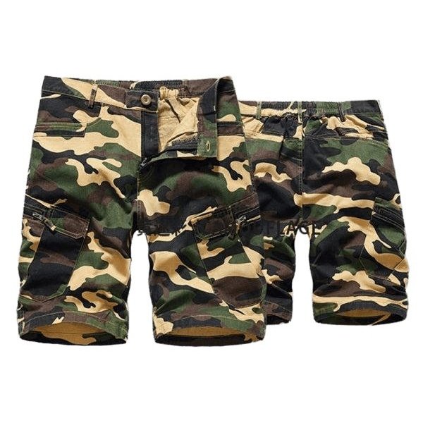 Camouflage Printed Cargo Shorts - SharpDuds.com