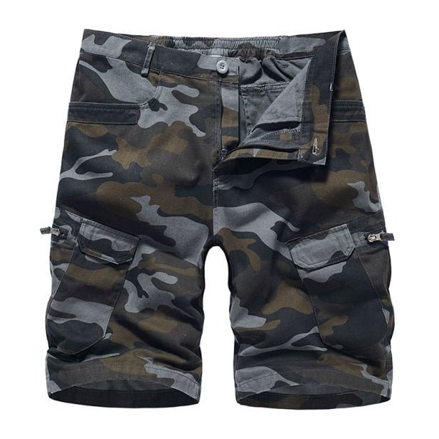 Camouflage Printed Cargo Shorts - SharpDuds.com