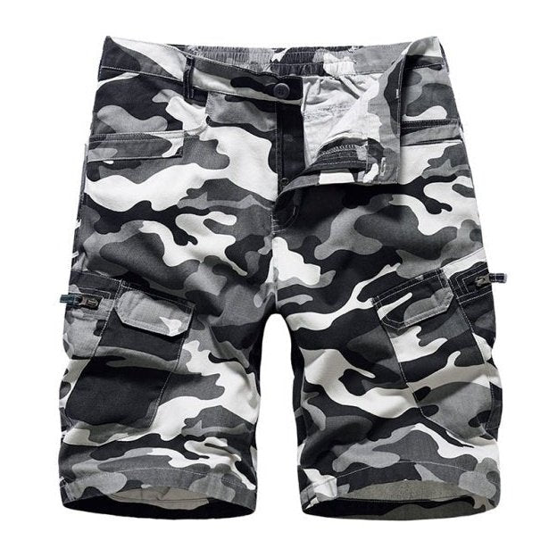 Camouflage Printed Cargo Shorts - SharpDuds.com