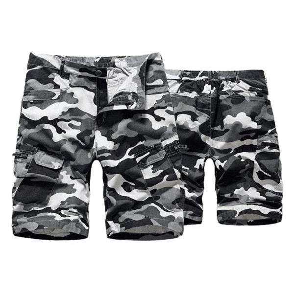 Camouflage Printed Cargo Shorts - SharpDuds.com