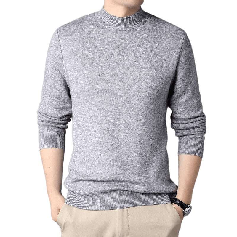 Cashmere Sweater Half Turtleneck Sweaters - www.SharpDuds.com