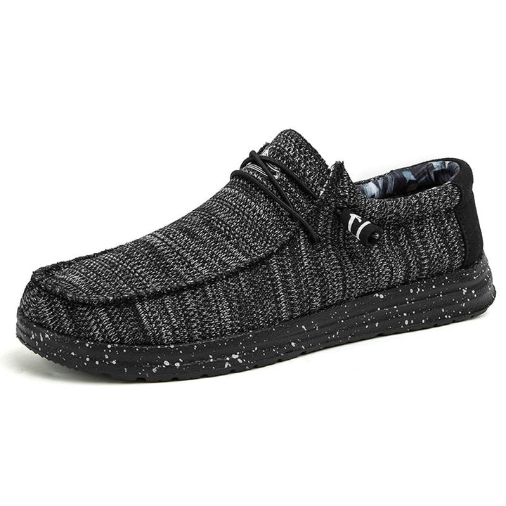 Casual Denim Canvas Breathable Slip-on Shoes - SharpDuds.com