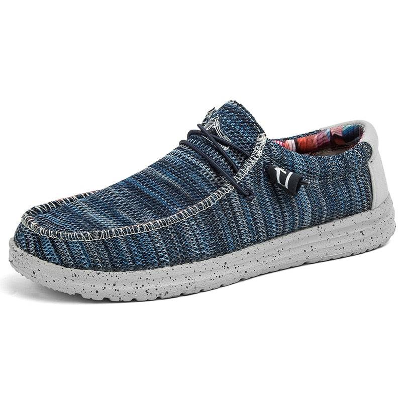 Casual Denim Canvas Breathable Slip-on Shoes - SharpDuds.com