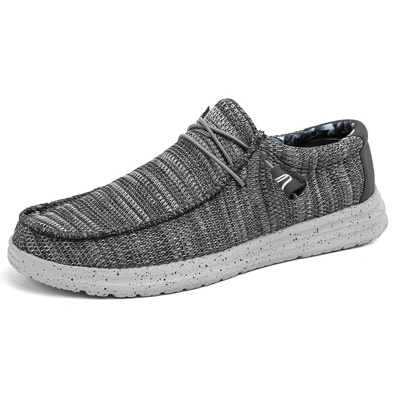 Casual Denim Canvas Breathable Slip-on Shoes - SharpDuds.com