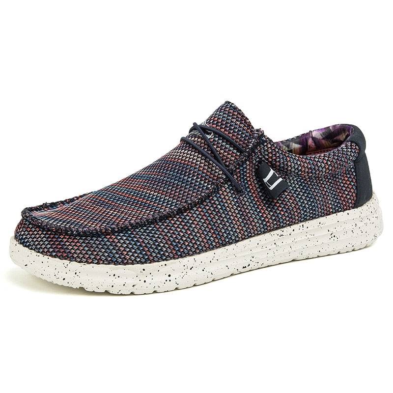 Casual Denim Canvas Breathable Slip-on Shoes - SharpDuds.com