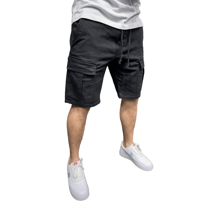 Casual Multi-Pocket Tether Cargo Short - www.SharpDuds.com