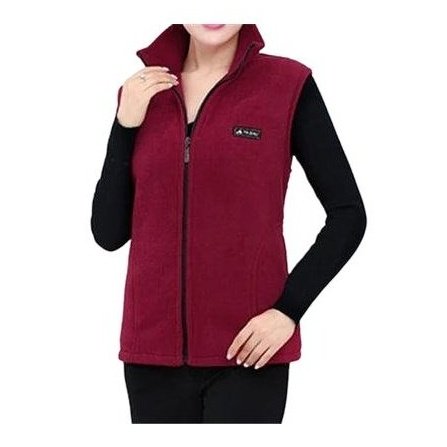 Casual Sleeveless Fleece Waistcoat Coat - SharpDuds.com