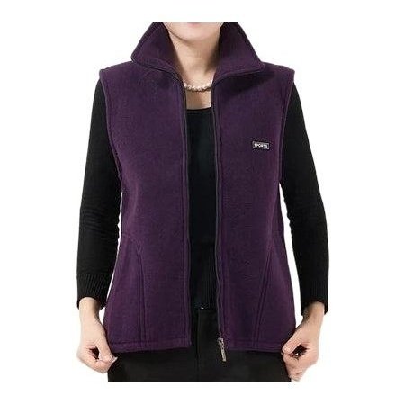 Casual Sleeveless Fleece Waistcoat Coat - SharpDuds.com