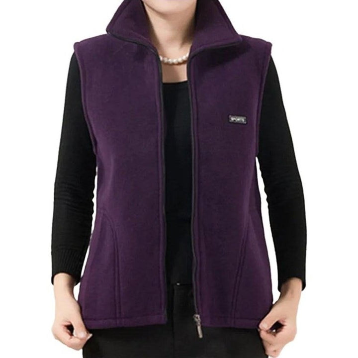 Casual Sleeveless Fleece Waistcoat Coat - SharpDuds.com