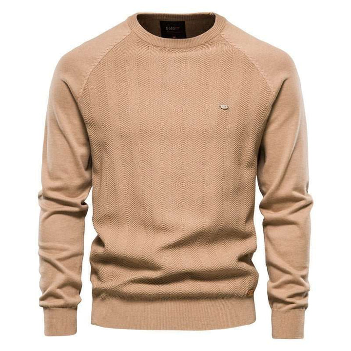 Casual Solid Color Raglan Sleeve Sweater - www.SharpDuds.com