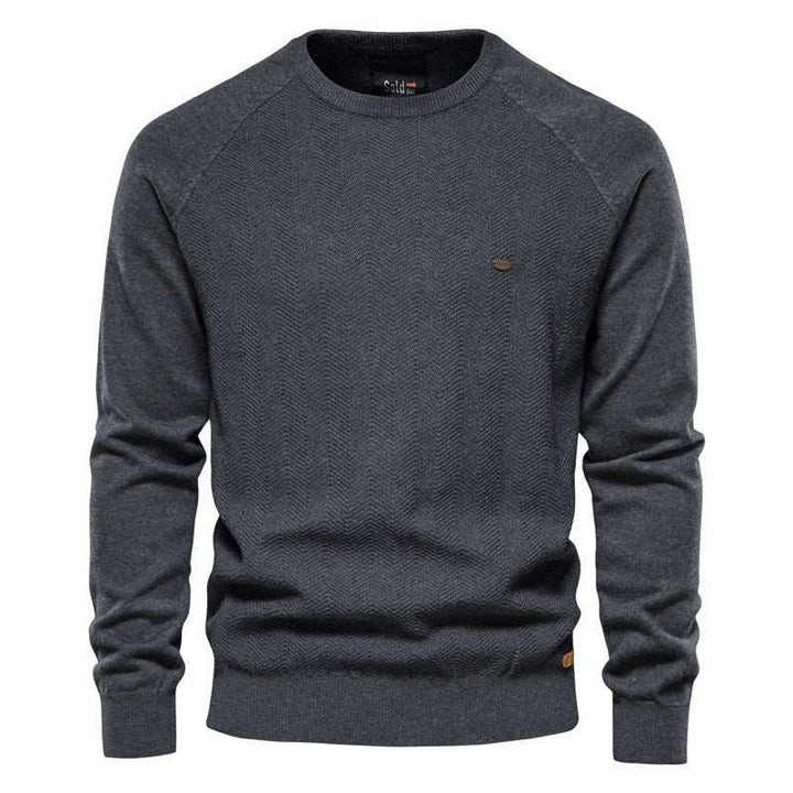 Casual Solid Color Raglan Sleeve Sweater - www.SharpDuds.com