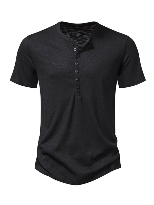 Classic Henley T - Shirt - SharpDuds