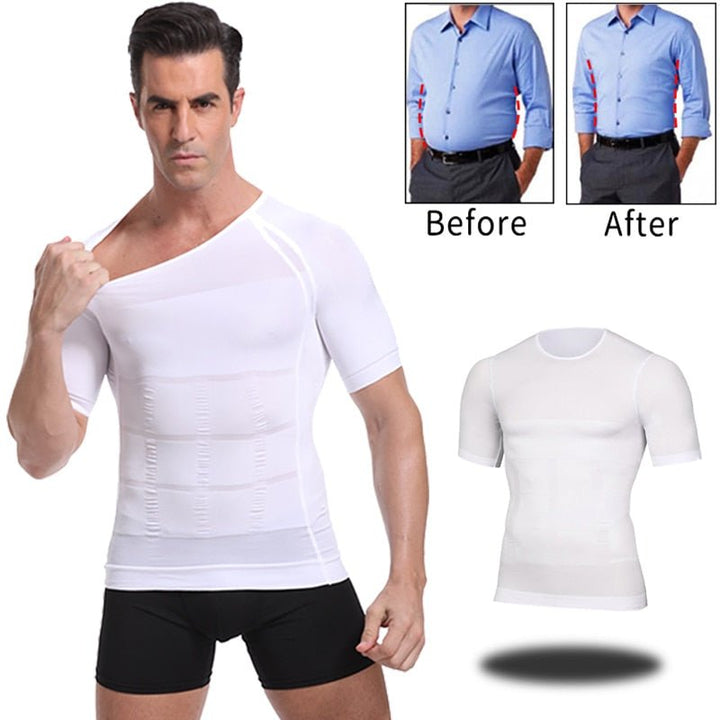 Classic Slimming Body Shaper T-Shirt - SharpDuds.com