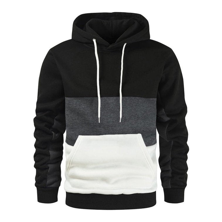 Color block Fleece Hoodie - SharpDuds.com