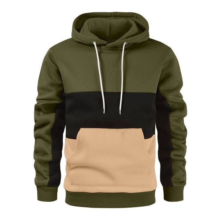 Color block Fleece Hoodie - SharpDuds.com