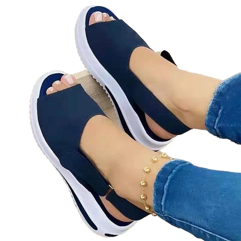 Comfortable Soft Stitching Flat Sandals - SharpDuds.com