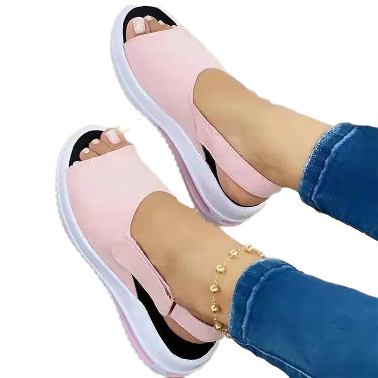 Comfortable Soft Stitching Flat Sandals - SharpDuds.com