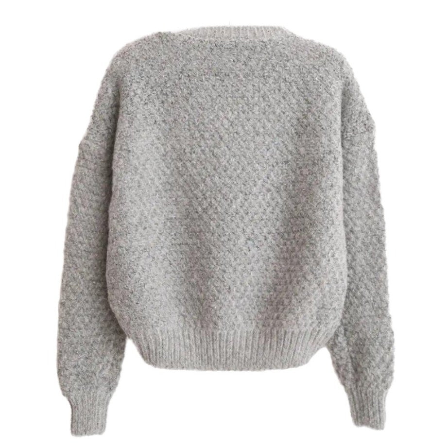 Crewneck Twist Pull Knitted Sweaters - SharpDuds.com