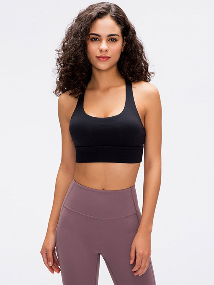 Crisscross Scoop Neck Active Tank - SharpDuds