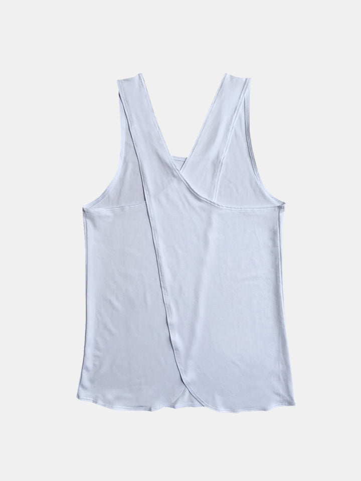 Crisscross Scoop Neck Active Tank - SharpDuds