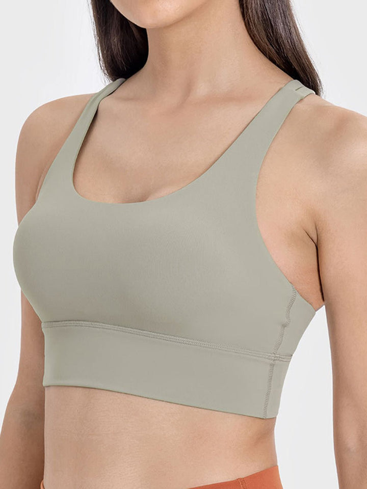 Crisscross Scoop Neck Active Tank - SharpDuds