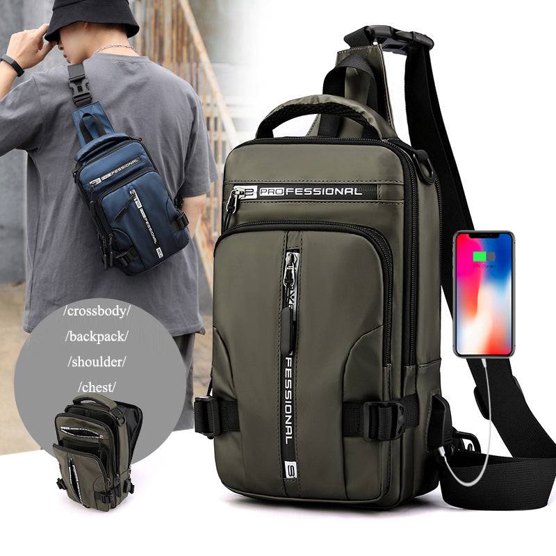 Crossbody Multifunctional Shoulder Chest Small Backpack - SharpDuds.com